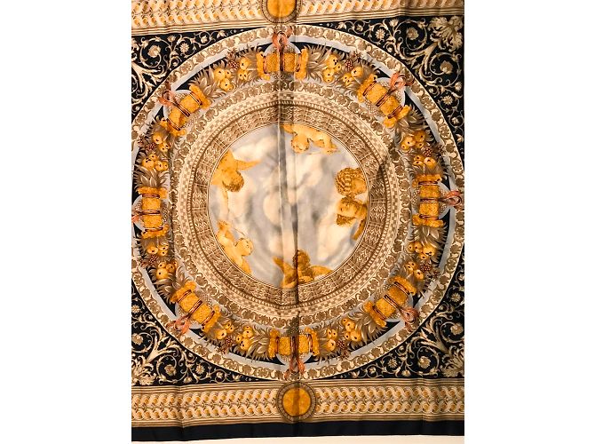 Autre Marque Sciarpa Nara Camicie in Poliestere Stampato 80x80 cm Multicolore - vista 7
