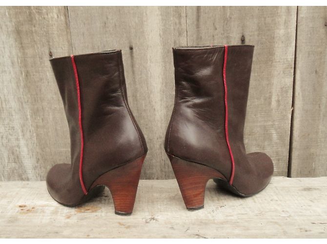 Botines Karine Arabian de piel marrón Castaño - vista 6