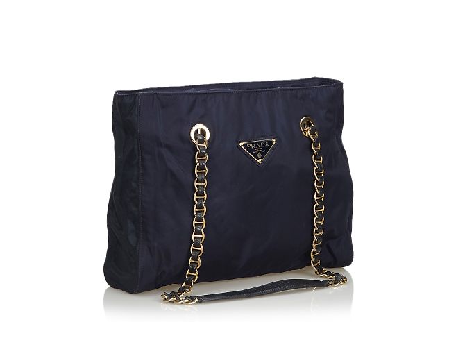 Prada Borsa a tracolla a catena in nylon - vista 2