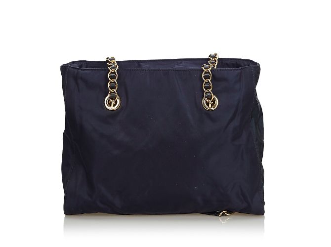 Prada Borsa a tracolla a catena in nylon - vista 3