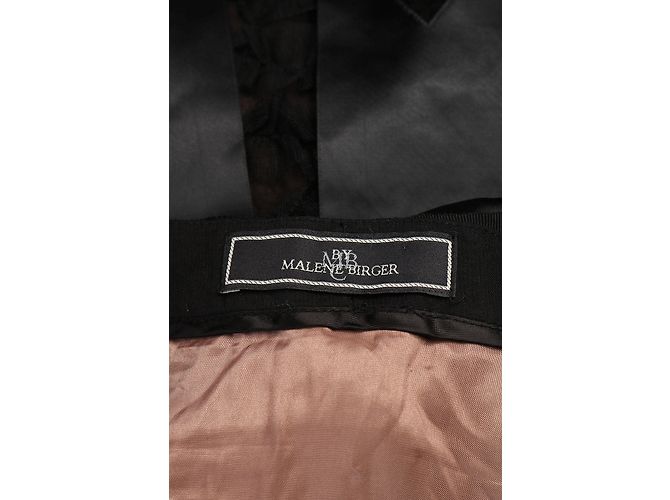 Falda negra By Malene Birger de algodón y viscosa Talla S Negro - vista 3