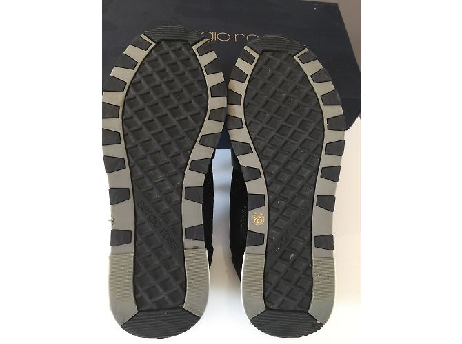 sergio rossi, Scarpe da ginnastica in pelle Nero - vista 7