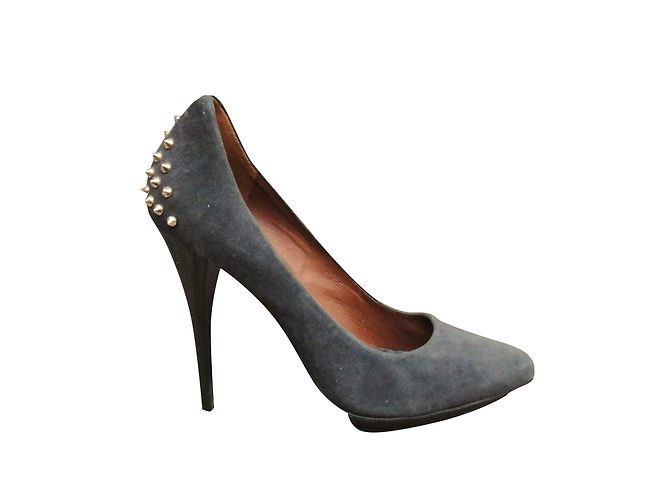 Alexander McQueen Pumps Grau aus Hirschleder - Ansicht 2