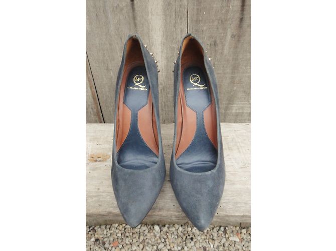 Alexander McQueen Pumps Grau aus Hirschleder - Ansicht 3