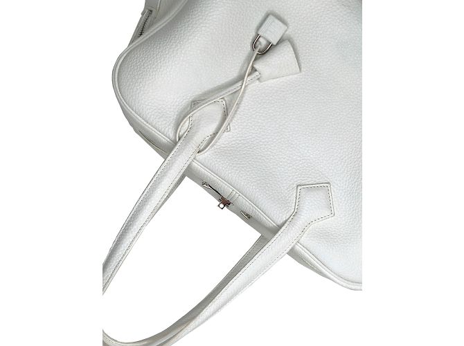 Hermès Victoria II 35 Borsa Bianco - vista 10