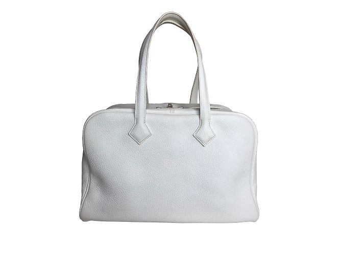 Hermès Victoria II 35 Borsa Bianco - vista 2