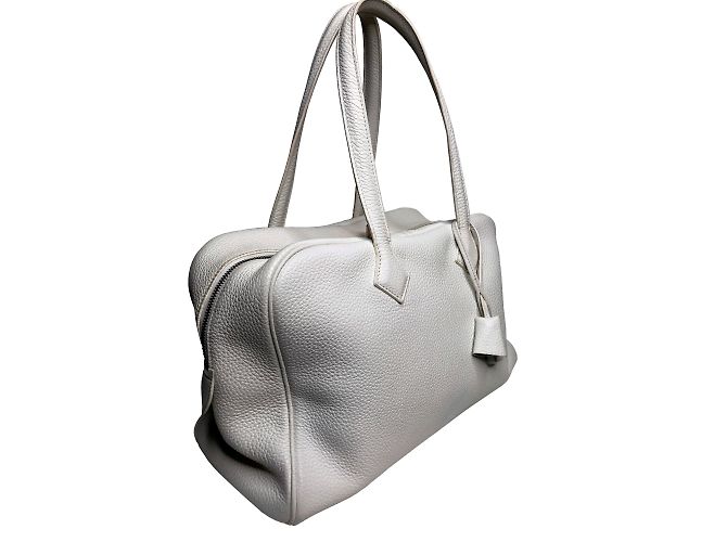 Hermès Victoria II 35 Borsa Bianco - vista 22