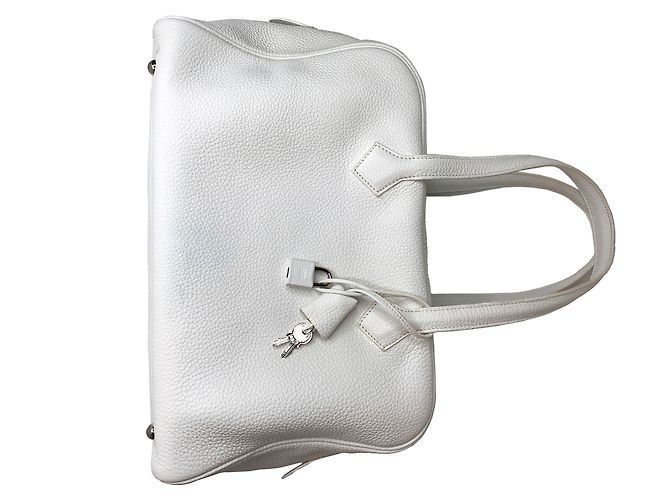 Hermès Victoria II 35 Borsa Bianco - vista 23