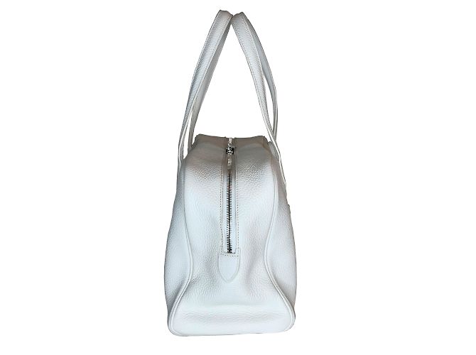 Hermès Victoria II 35 Borsa Bianco - vista 5