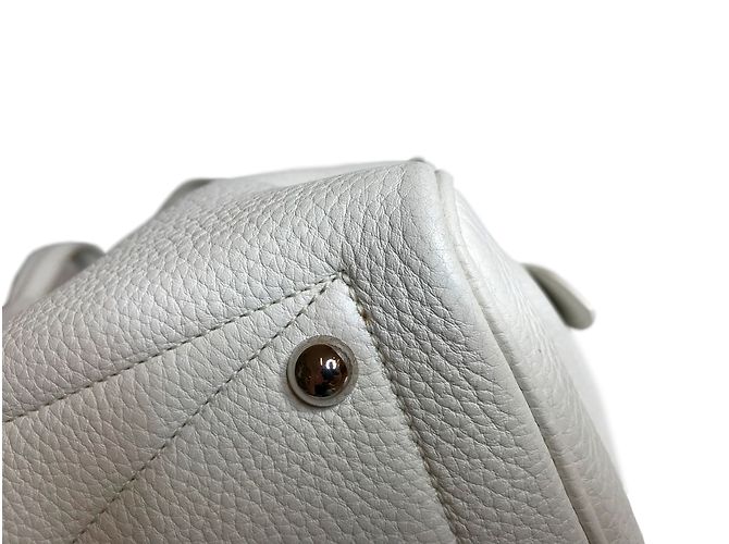 Hermès Victoria II 35 Borsa Bianco - vista 9
