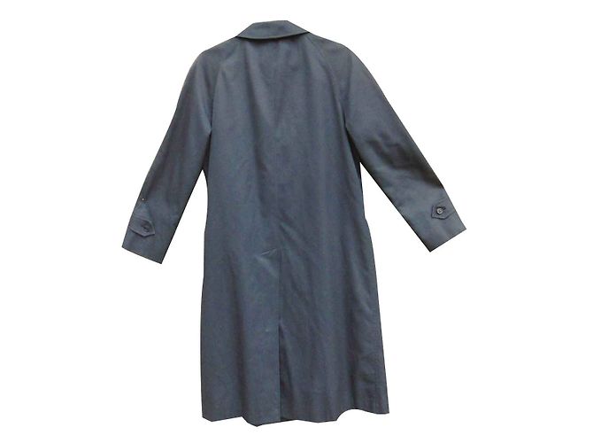 Impermeabile Burberry Blu Navy in Gabardine - vista 3