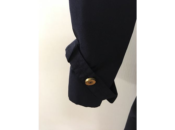 Chanel Impermeabili Blu navy - vista 6