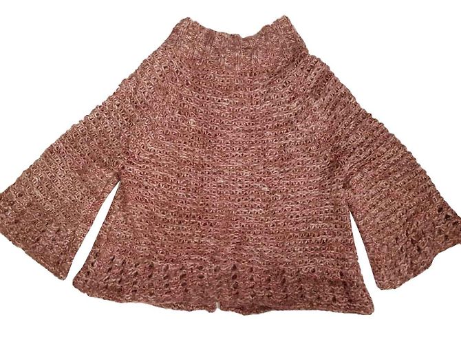 Free People Strickjacke Wolle Nylon Polyester Mehrfarbig L Mehrfarben - Ansicht 2