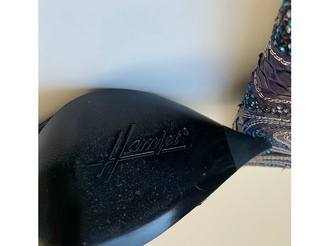 Autre Marque Stivali Hamlet Couture in Python Blu Cristalli Swarovski 38 - vista 10