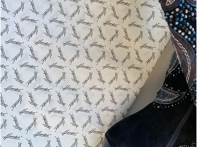 Autre Marque Stivali Hamlet Couture in Python Blu Cristalli Swarovski 38 - vista 12