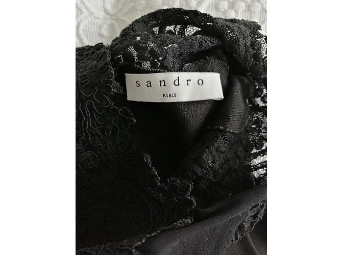 Sandro Kleid aus schwarzer Spitze - Ansicht 5