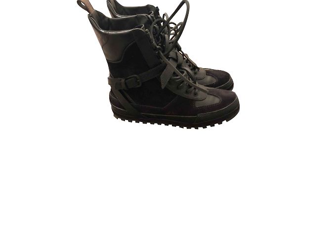 Sneakers Louis Vuitton in pelle nera 37 Nero - vista 2