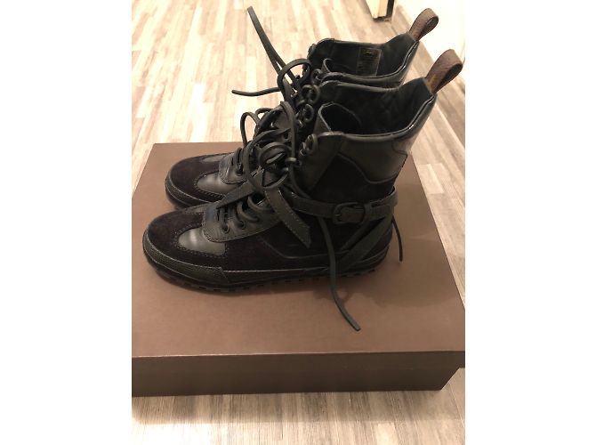 Sneakers Louis Vuitton in pelle nera 37 Nero - vista 3