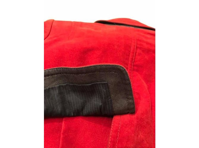Gabardina Gucci Roja de Algodón - vista 3