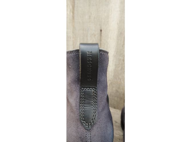 Stivaletti Heschung Viola in Scamosciato Grigio Porpora - vista 7