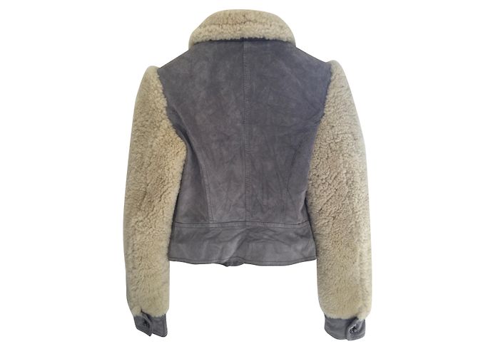Kate Moss For Topshop Chaqueta bomber icónica de Kate MOSS para TOPSHOP Gris Crema - vista 2