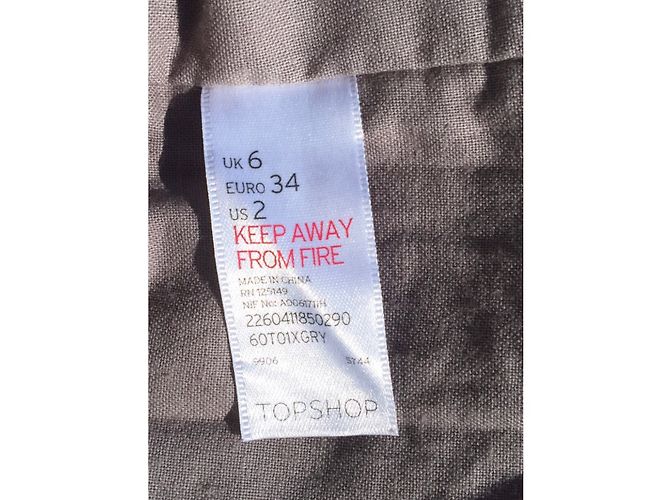 Kate Moss For Topshop Chaqueta bomber icónica de Kate MOSS para TOPSHOP Gris Crema - vista 5