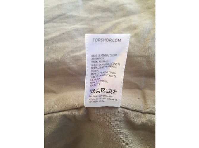Kate Moss For Topshop Chaqueta bomber icónica de Kate MOSS para TOPSHOP Gris Crema - vista 6