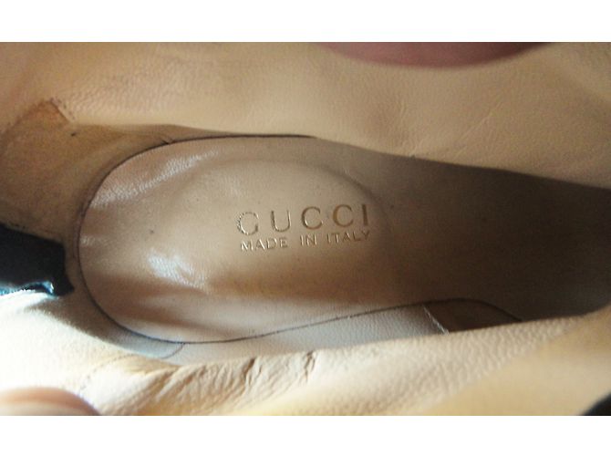 Stivaletti Gucci in pelle nera 39 Nero - vista 6