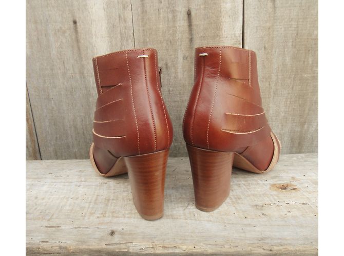 Botines Maison Martin Margiela MM22 Cuero Marrón Claro - vista 4