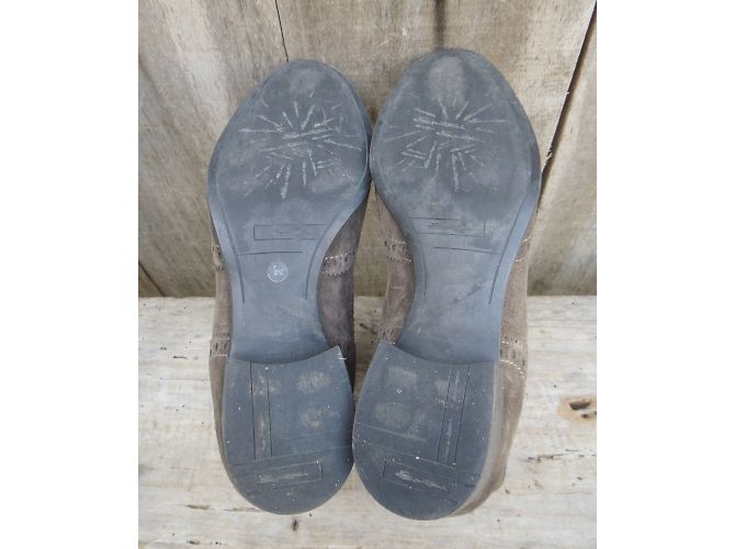 Botines Chelsea Santoni de ante marrón claro - vista 5