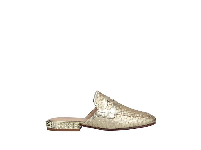 Mule Ash Eloise in pelle dorata D'oro - vista 3