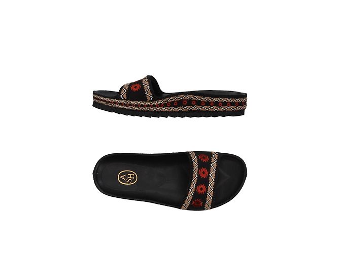 Ash Bestickte Leder Mules Schwarz - Ansicht 2