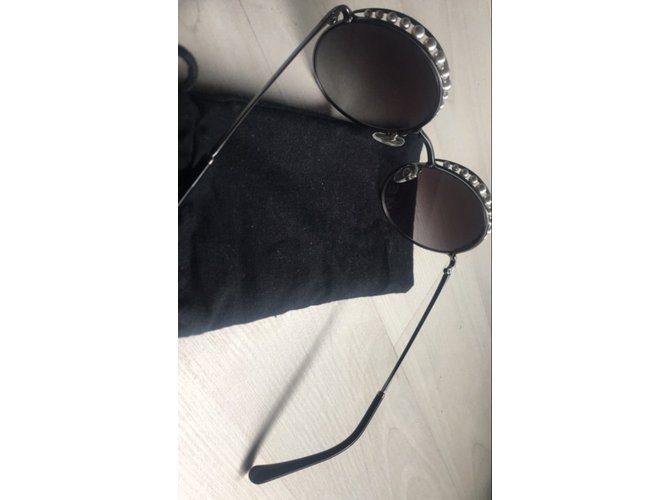 Chanel Occhiali da sole Nero Grigio - vista 3