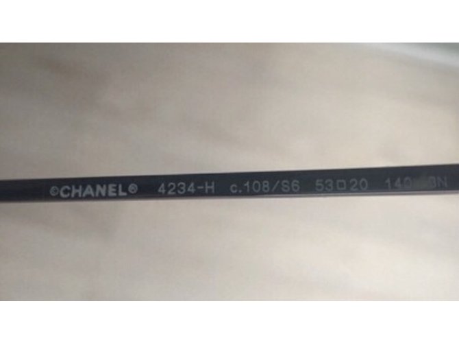 Chanel Occhiali da sole Nero Grigio - vista 4