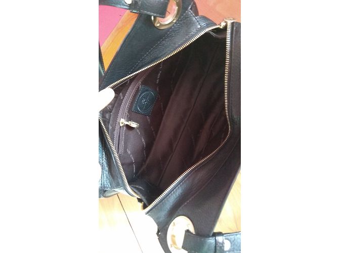 Borsa a mano Lancel Chaîne Gourmette in pelle nera Nero - vista 3