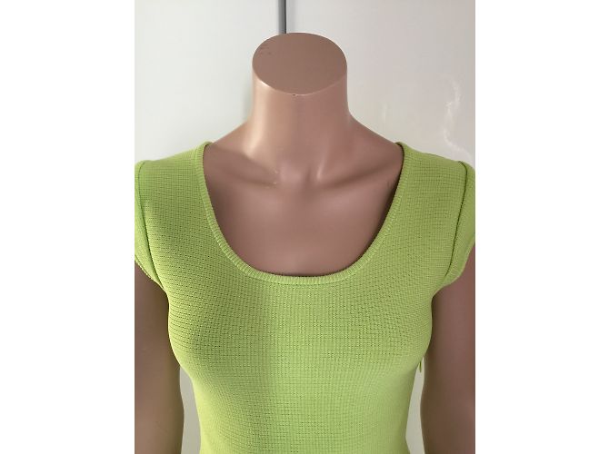 Autre Marque Lil Kleid Hellgrün Viskose - Ansicht 3