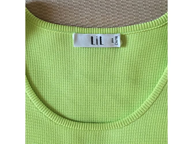 Autre Marque Lil Kleid Hellgrün Viskose - Ansicht 5