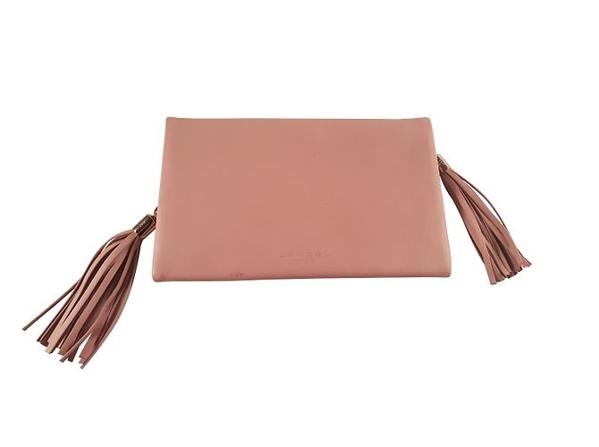 Clutch Lancel in pelle rosa - vista 2