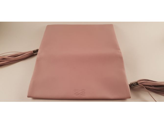 Clutch Lancel in pelle rosa - vista 3