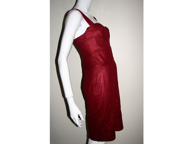 Diane Von Furstenberg Jiwon Cocktailkleid rot Bordeaux - Ansicht 3