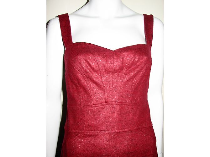 Diane Von Furstenberg Jiwon Cocktailkleid rot Bordeaux - Ansicht 4