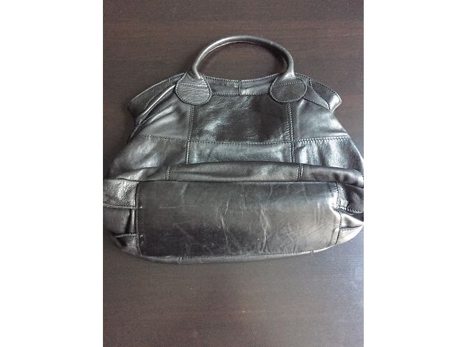 Borsa in pelle nera Aridza Bross Nero - vista 9