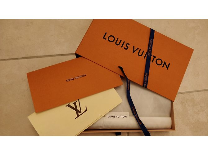 Louis Vuitton Bandana Sciarpa Solar Ray Monogram Arancione Marrone Marrone scuro - vista 2