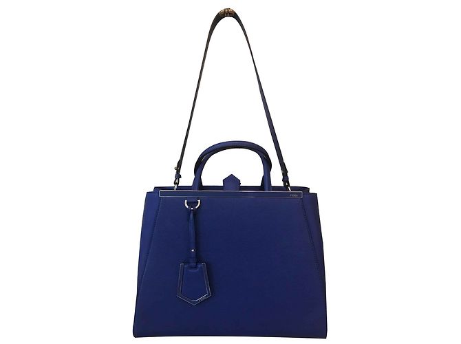 Fendi 2jours Ledertasche Blau - Ansicht 2