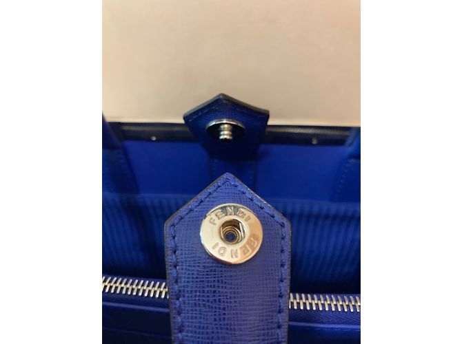 Fendi 2jours Ledertasche Blau - Ansicht 4