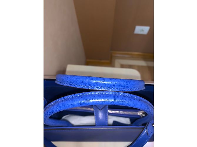 Fendi 2jours Ledertasche Blau - Ansicht 6