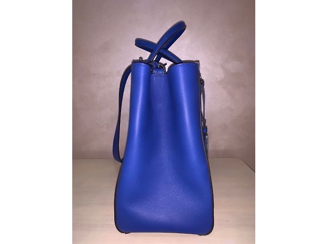 Fendi 2jours Ledertasche Blau - Ansicht 8