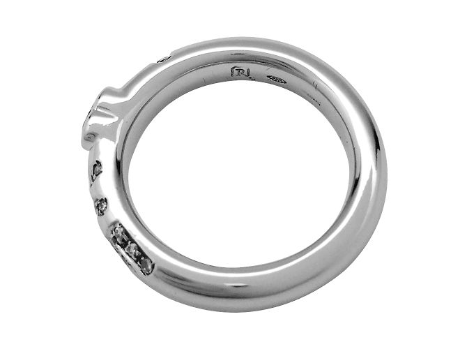 Anello Repossi "Love" in platino e diamanti. - vista 3