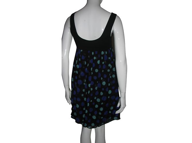 Abito in seta Diane Von Furstenberg Estrella nero multicolore - vista 2