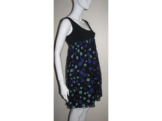Abito in seta Diane Von Furstenberg Estrella nero multicolore - vista 3